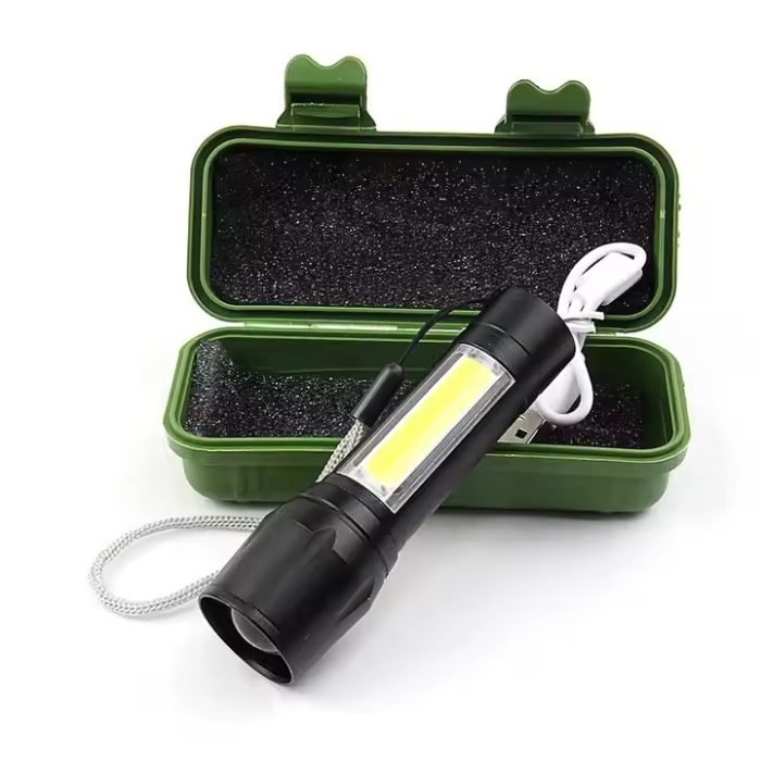 513 -  USB Şarj Edilebilir El Feneri - Görsel 2